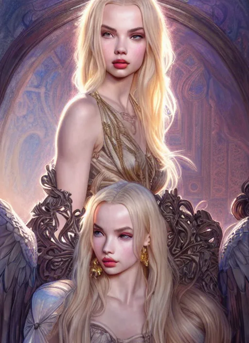 Image similar to ultra realistic illustration, a stunningly beautiful greek gothic goddess of chaos played by jordyn jones and dove cameron and margot robbie and taylor swift and megan fox and adriana lima, intricate, elegant, highly detailed, digital painting, artstation, concept art, smooth, sharp focus, illustration, art by artgerm and greg rutkowski and alphonse mucha