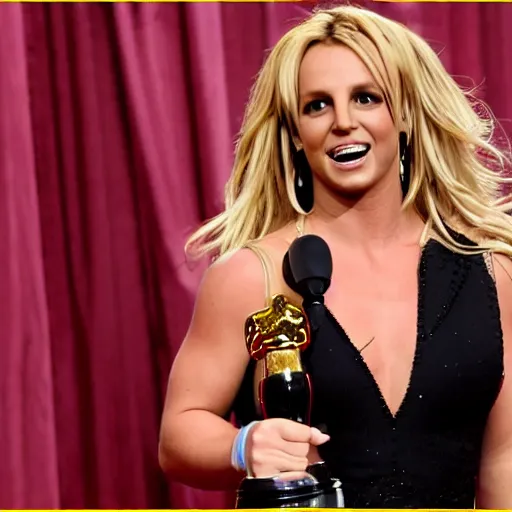 Image similar to britney spears slapping beyonce at the academy awards