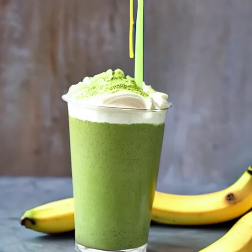 MATCHA LATTE WITH BANANA 