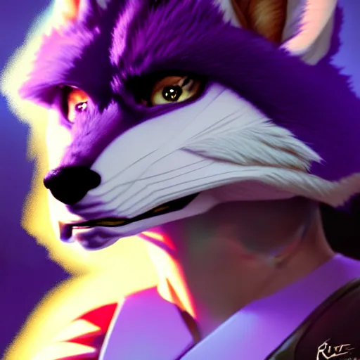 Prompt: a portrait of krystal from star fox, artstation, greg rutkowski, greg hildebrandt, concept art, furry furaffinity, krystal