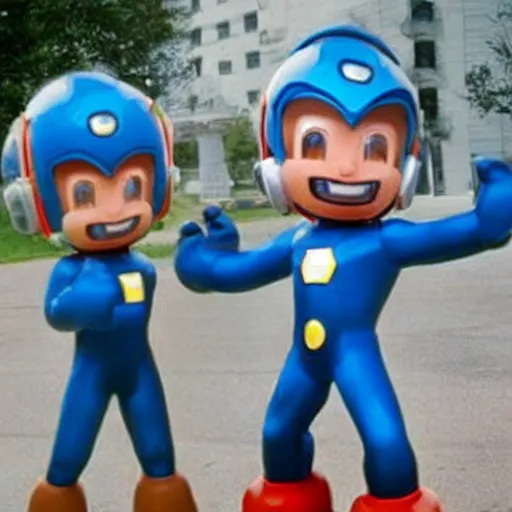 Image similar to joe biden as megaman