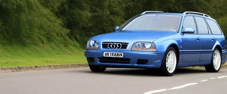 Image similar to Denim Blue Audi A4 B6 Avant (2002), created by Barclay Shaw