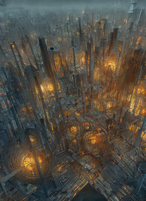 Image similar to the urban island of clocks, au naturel, hyper detailed, digital art, trending in artstation, cinematic lighting, studio quality, smooth render, unreal engine 5 rendered, octane render, art style by klimt and nixeu and ian sprigger and wlop and krenz cushart