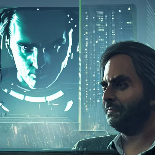 Prompt: carl sagan cyberpunk 2 0 7 7 cp 2 0 7 7