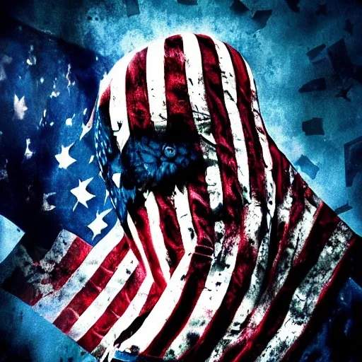 Prompt: billionaire american flag scariest horror nightmare by horiyoshi iii, digital art, deepdream cosmic, 3 d high definition, trending on artstation, photorealistic, high resolution, 8 k, octane, hyper detailed, trending on deviantart insane details, intricate, elite, ornate, elegant trend, highly detailed and intricate, sharp focus, photography, unreal engine