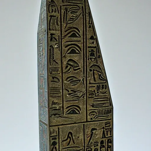 Image similar to cybernetic runic ancient egyptian obelisk, sharp focus, hyper detailed masterpiece