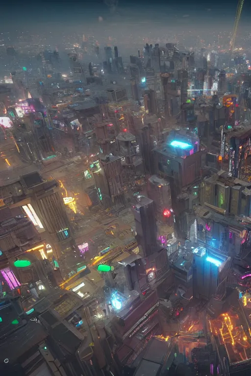 Image similar to cyberpunk city lviv, a lot of future technologies, flying cars, unreal engine, octane render, epic scale, cinema view, 8 k
