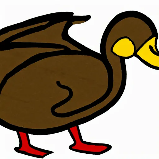 Prompt: A duck illustration in the style of Stephen Cartwright