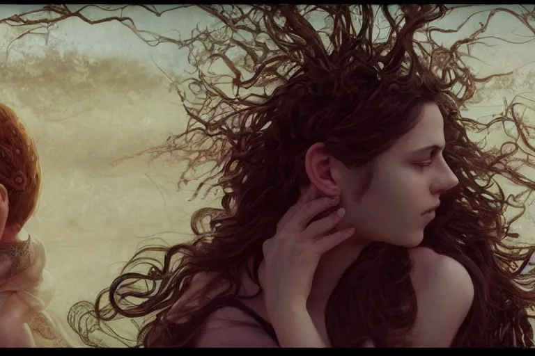 Prompt: Music video screenshot of The Weeknd song Save your tears, unreal, fantasy, intricate, elegant, dramatic, highly detailed, photorealistic, digital painting, painterly, artstation, concept art, smooth, sharp focus, art by John Collier and Krenz Cushart and Artem Demura and Alphonse Mucha and Albert Aublet