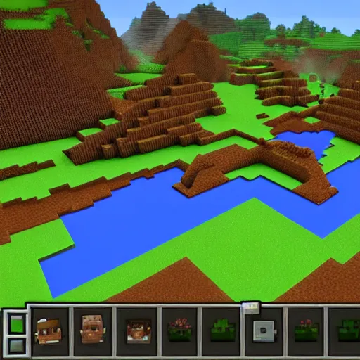 Prompt: screenshot of minecraft