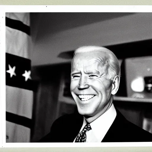 Prompt: photo of joe biden 1950, Kodak Ultra F9, 35mm