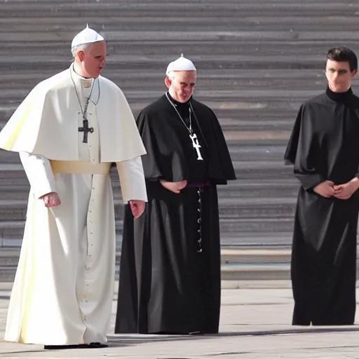 Prompt: justin bieber as the catholic pope