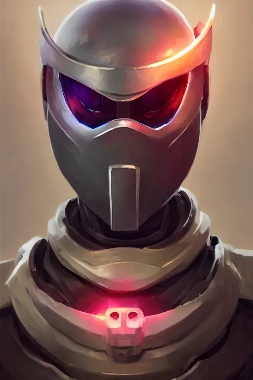 Image similar to epic mask helmet robot ninja portrait stylized as fornite style game design fanart by concept artist gervasio canda, behance hd by jesper ejsing, by rhads, makoto shinkai and lois van baarle, ilya kuvshinov, rossdraws global illumination radiating a glowing aura global illumination ray tracing hdr render in unreal engine 5