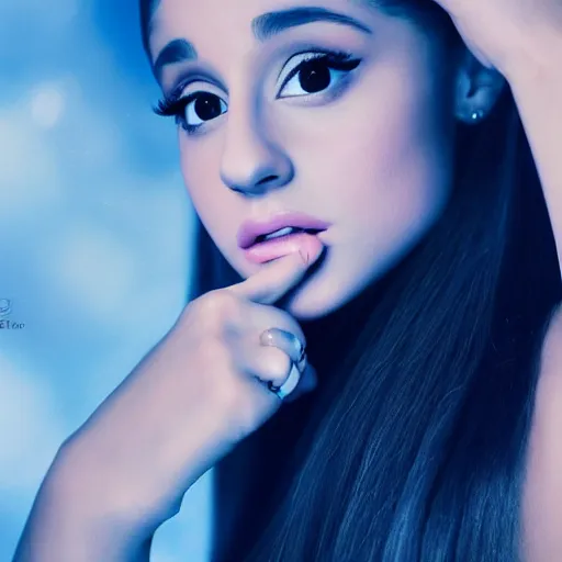 Image similar to beutiful ariana grande in the style of surrealism 8 k