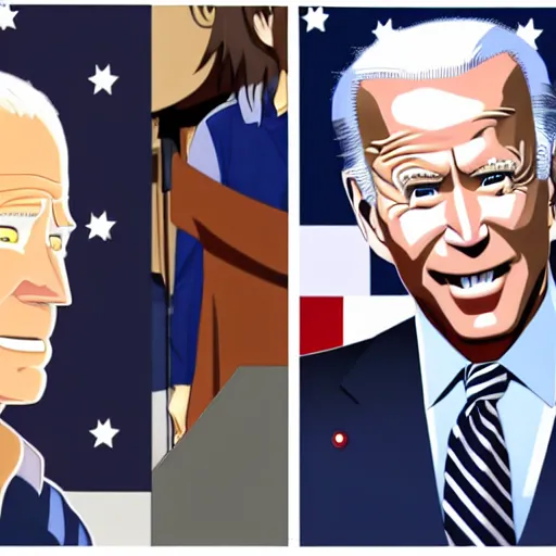 Prompt: anime Joe Biden