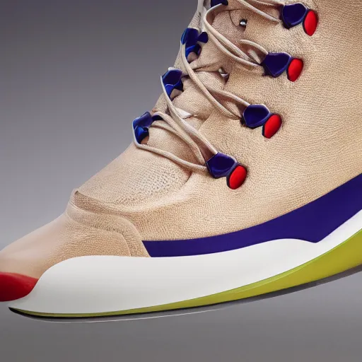 Image similar to trex waring sneakers, award winning, macro, high detail, 85mm, 4k, 8k, HD, super high resolution, photoshop