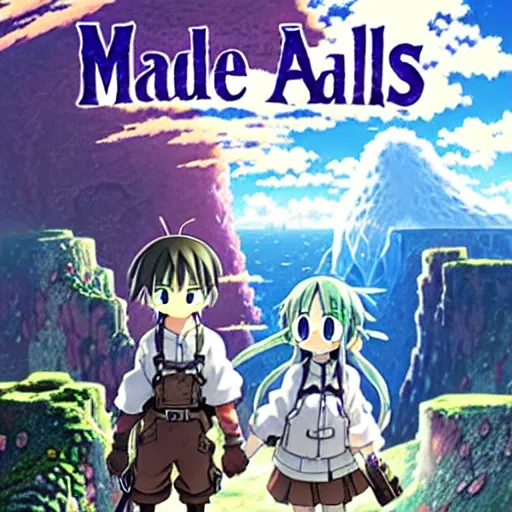 Prompt: Made In Abyss Landscape Anime Cover Art