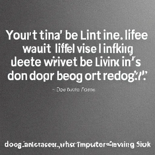 Image similar to your time is limited, so don't waste it living someone else's life. don't be trapped by dogma - which is living with the results of other people's thinking.