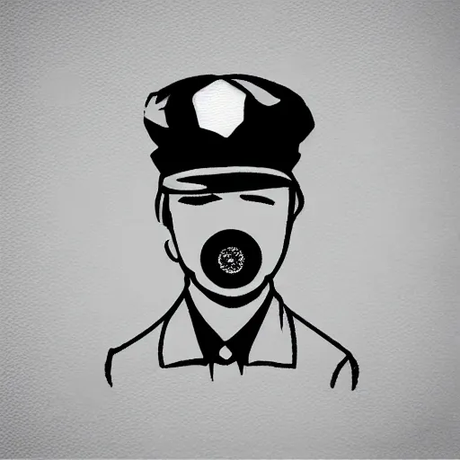 Image similar to “Donut police officer, digital art, 4k, award winning”