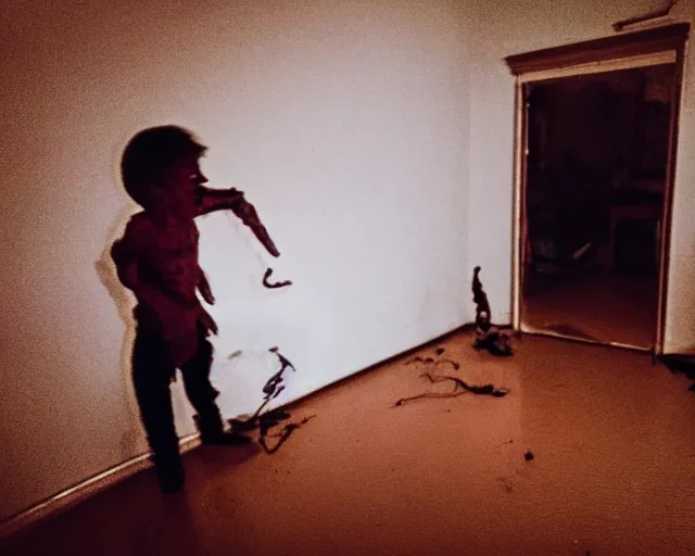 prompthunt: scared boy in empty room, photography, real, realistic