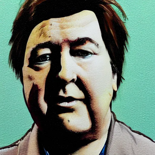 Prompt: a portrait of bill hicks in the style of lucien freud