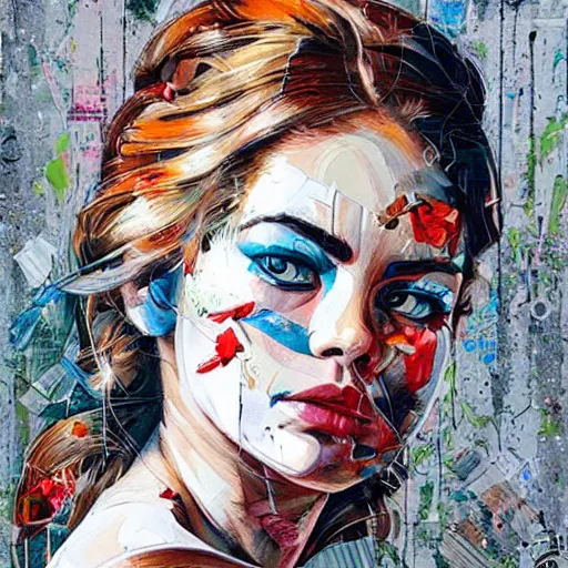 Image similar to a beautiful artwork by Sandra Chevrier