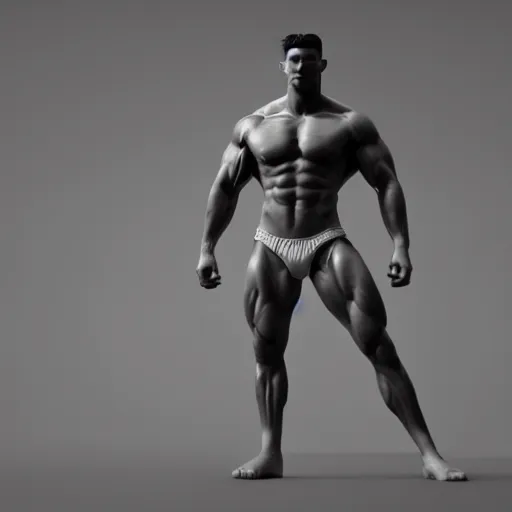 Prompt: extremely muscular ernest khalimov flexing, dslr, award winning, 8 k, octane beautifully detailed render, grayscale, cinematic lighting, detailed photo, masterpiece, volumetric lighting, ultra realistic, highly detailed, high quality, lossless, photorealistic, sharp focus, hd