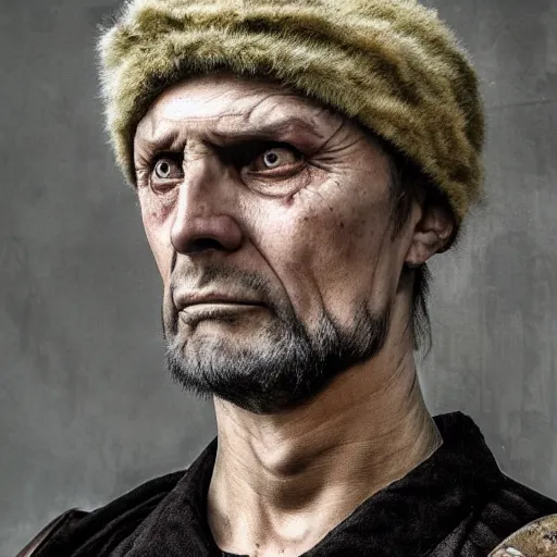 Image similar to Oleg Tinkov as Koshchei the Deathless, realistic, art