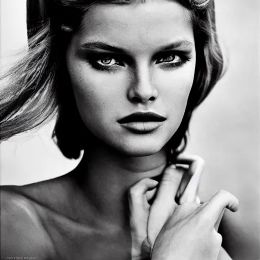 Image similar to very beautiful ukrainian model by terry o'neill