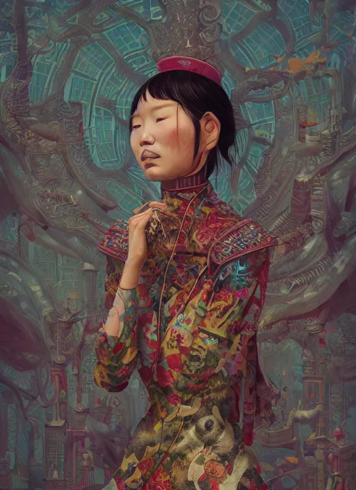 Prompt: yunnan people : : by martine johanna and simon stalenhag and chie yoshii and casey weldon and wlop : : ornate, dynamic, particulate, rich colors, intricate, elegant, highly detailed, centered, artstation, smooth, sharp focus, octane render, 3 d