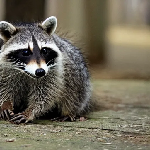 Image similar to photo of a raccoon playing the guitar