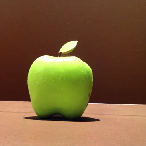 Image similar to an apple doing CrossFit, super detailed person and apple