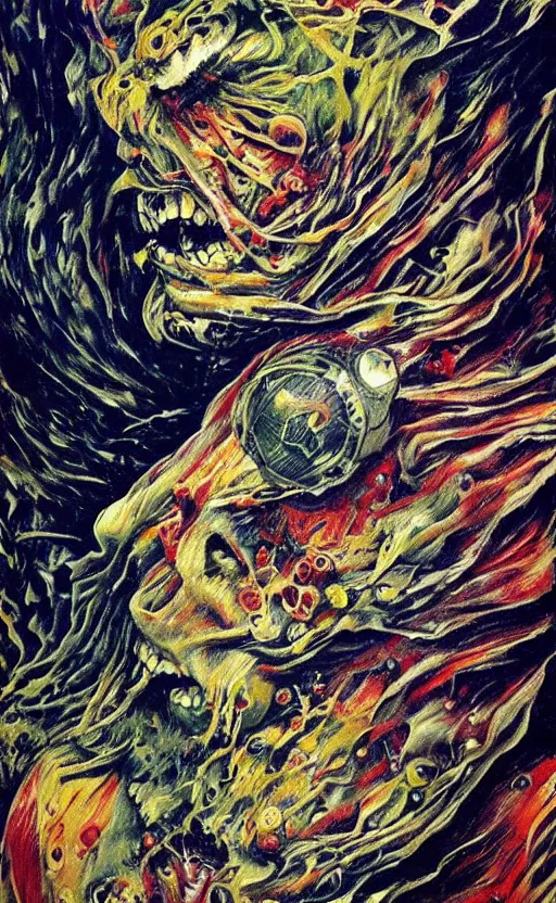 Prompt: wafture, sensual, flashy and elaborate detailed intricate amazing photorealistic painting of zombie on a summers day, by umberto boccioni and john frederick kensett. trending on artstation. unreal engine. photorealistic