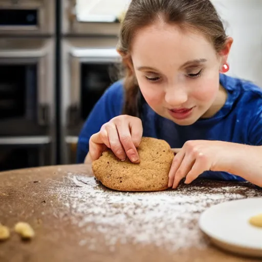 Prompt: a guinea pig baking cookies in a cozy french kitchen