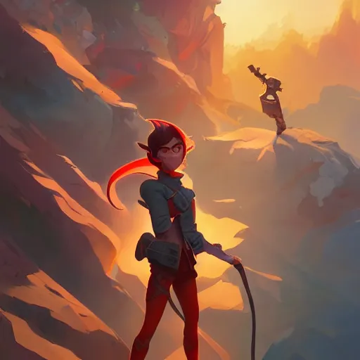 Image similar to hero world fooly cooly, behance hd by jesper ejsing, by rhads, makoto shinkai and lois van baarle, ilya kuvshinov, rossdraws global illumination