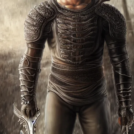 Image similar to ultra realistic portrait of guts from berserk extremely detailed, made by wlop and maxwell boas