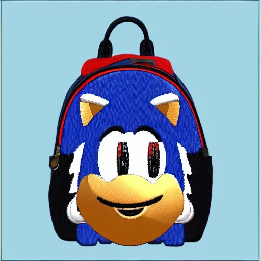 Image similar to a backpack embroidery Barack Obama sonic the hedgehog super Mario