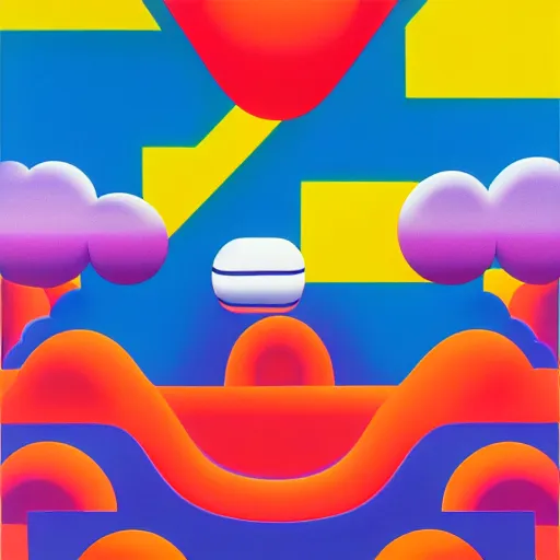 Image similar to flat explolsion by shusei nagaoka, kaws, david rudnick, airbrush on canvas, pastell colours, cell shaded, 8 k