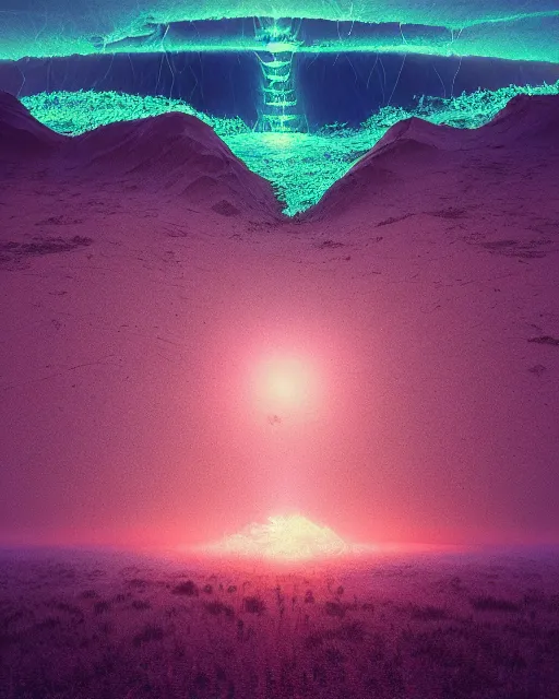 Image similar to mother nature cries out in agony. wide shot, detailed, sharp, 8 k, digital art by beeple.