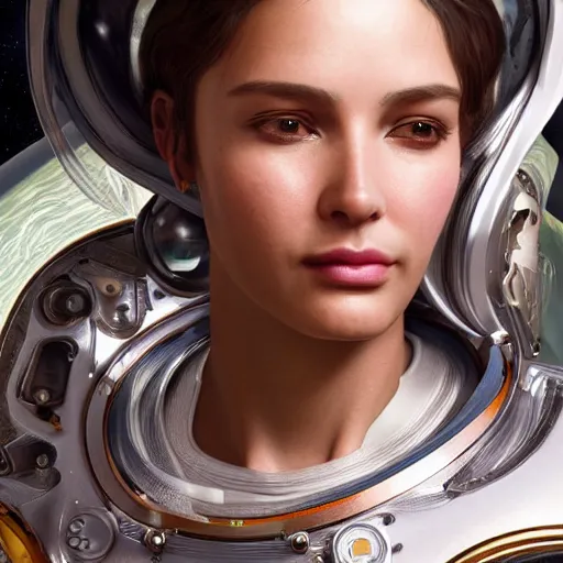 Prompt: hyperrealistic ultra detailed unreal engine 5 RTX raytracing nvidia photograpic portrait of a pretty woman, astronaut space pirate, fantasy, intricate, elegant, highly detailed, digital painting, artstation, concept art, smooth, sharp focus, illustration, art by artgerm and H R Giger and alphonse mucha