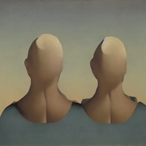 Image similar to the problem of evil, philosopy, by magritte
