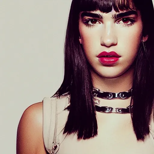 Prompt: dua lipa portrait as an android ex machina