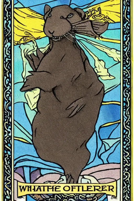 Image similar to Rider-Waite tarot card: The Otter