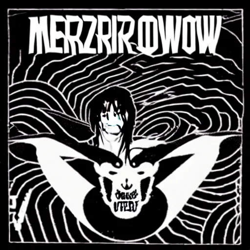 Image similar to Merzbow pulse demon, threshold, very high contrast