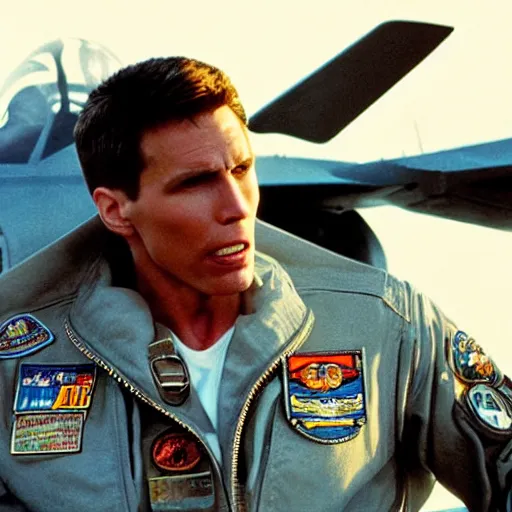 Image similar to Live Action Still of Jerma in Top Gun, real life, hyperrealistic, ultra realistic, realistic, highly detailed, epic, HD quality, 8k resolution, body and headshot, film still