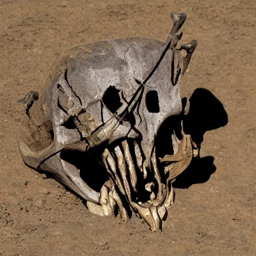 Image similar to jackal skull