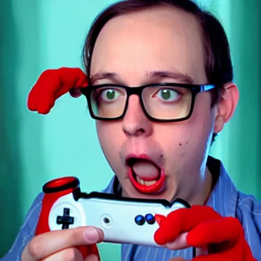 Image similar to the angry video game nerd