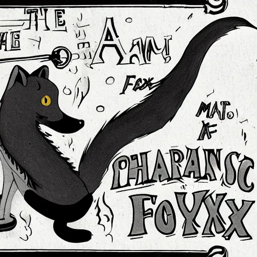 Prompt: The Phantasmic Mr. Fox