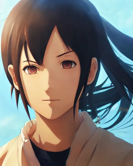 Prompt: tenten from naruto, medium shot, visible face, detailed, perfectly shaded, perfectly shaded face, atmospheric lighting, realistic, by makoto shinkai, stanley artgerm lau, wlop, rossdraws