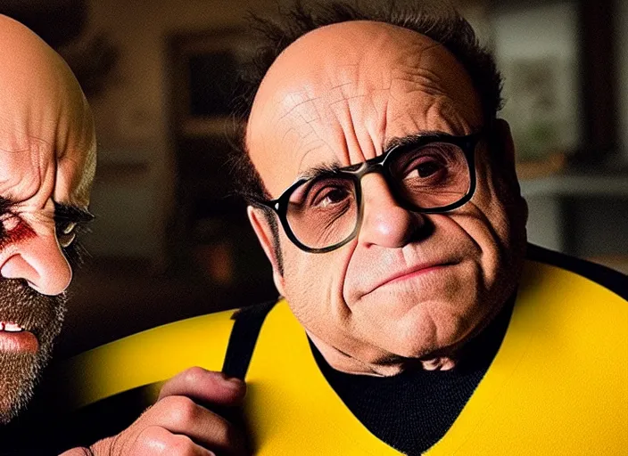 Image similar to cinematic still, danny devito as wolverine, x - men ( 2 0 1 9 )